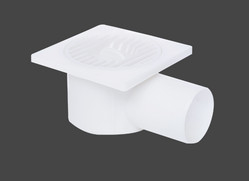PP 플라스틱 샤워 바닥 배수 100 X 100 X 50mm 수평 욕실 바닥 배수